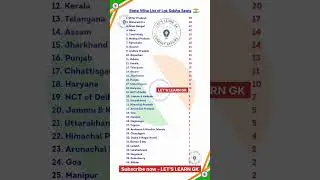 State wise List of Lok Sabha Seats in India 2024 🇮🇳 || #shorts #viral #viralshorts