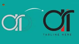 Create a modern Logo Design in illustrator | Monogram Logo Design | step-by-step tutorial #ai #logo