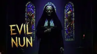 EVIL NUN 😱 #door escape #scarystory 