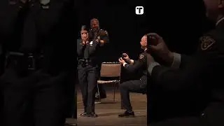 Police Officer Proposes To Girlfriend During Graduation Ceremony #shorts