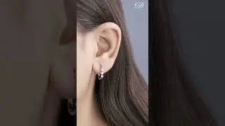 3 Stone Hoop Earrings For Women | K10529