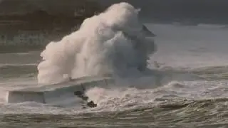 Socoa vu de Sainte-Barbe le 9 décembre 2019 à marée haute.