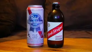 Слепая пивная битва между Pabst Blue Ribbon (PBR) и Red Stripe Jamaican Lager!