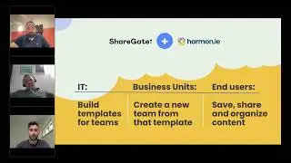 Corey Tinianov demonstrates ShareGate and harmon.ie's solution for frictionless governance
