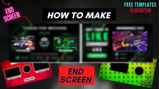 HOW TO MAKE AND ADD END SCREEN II FREE TEMPLATES II AGILATIC II PART-I