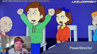 Classic Caillou Misbehaves At Dave's N Busters Grounded Reaction 