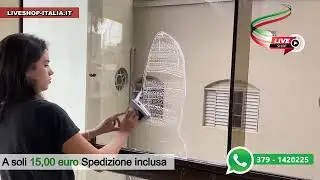Lavavetri magnetico per vetri su entrambi i lati - LiveShop Italia