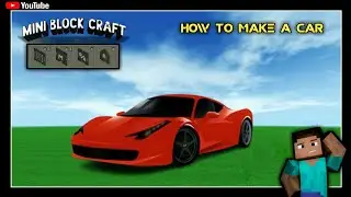 ⬜ mini block craft 3d || how to create a working car | working car |