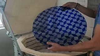 Glass on glass Geometric Pattern