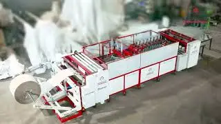 ARMSTRONG AUTOMATIC SPOUT & BAFFLE PUNCHING MACHINE (ROLL TO PIECE)