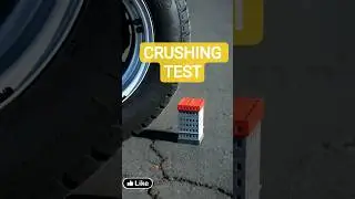 Crushing Crunchy Things with a Car Tyre | Extremely satisfying asmr #shorts