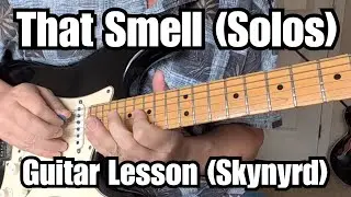 THAT SMELL Guitar Lesson LYNYRD SKYNYRD Steve Gaines SOLOS w/ Tabs