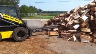 Log Splitter Skid Steer Attachment from Melecio Attachments