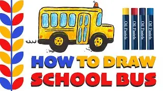 🚌💨 Back to School: Easy Doodle Bus Drawing Tutorial for Kids!