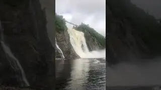 Waterfall in Qu&eacute;bec City #shorts #quebec #quebeccity #waterfall #like #subscribe #fyp