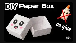 DIY Paper Box | Origami Paper Box Without Glue | Easy Box Tutorial School Craft Idea 💡 Glue 