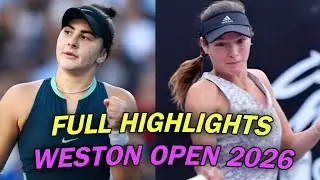 Bianca Andresscu vs Lisa Karatancheva Full Highlights | Weston Open 2026