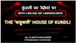 Planets in 10th house of horoscope. जन्म कुंडली के दसवें भाव में स्थित ग्रह # Brief discussion 