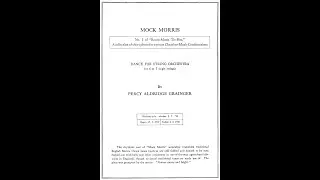 Percy Grainger - Mock Morris (String Orchestra Version) [Score]