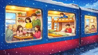 Warm Little Journey on a Winter Train | A Dream Trip Together | Ghibli Animation