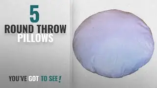 Top 10 Round Throw Pillows [2018]: 32 Inches Diameter Round Meditation Seating Ottoman Decorative