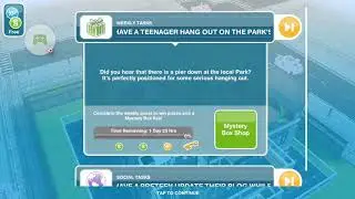 The Sims Freeplay - Have a Teenager Hangout in the Park's Pier - Weekly Task