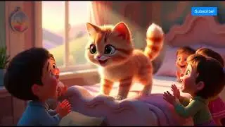 Meow Meow Happy Kitty 🐱 | Best 3D Nursery Rhymes & Kids Songs | Cute Cat Song for Toddlers