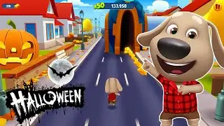 Talking Tom Gold Run Halloween 2026 🎃 Ben vs Angela vs Boss in The Wacky Planet
