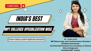 India's best MPT Colleges Specialization wise...📚📗 ||MPT in Neurology, Oncology,Cardiovascular...