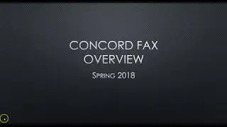 Concord Fax Overview
