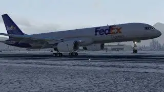 B757-F Landing in PAJN (Juneau International Airport)