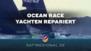 Nach Ocean Race-Unfall in Kiel: Besch&auml;digte Yachten wieder startklar