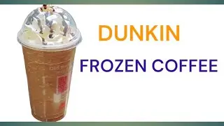 Как приготовить замороженный кофе Dunkin