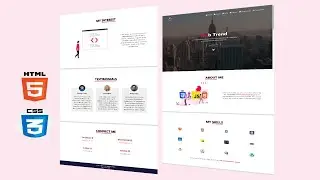Complete  Portfolio Website Using HTML, CSS, and Javascript - Free Source Code