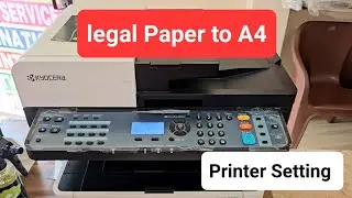 How to print Legal size paper to A4 paper | Photostate Legal paper to A4 paper | Kyocera setting
