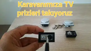 Karavanımıza TV prizleri takıyoruz. #maykaravan