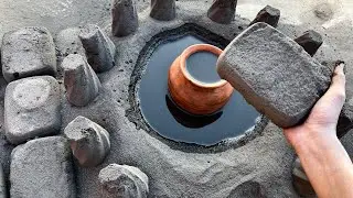ASMR | New Black Sand Floor and Mini Claypot Pool crumbling | Tutorial Results 
