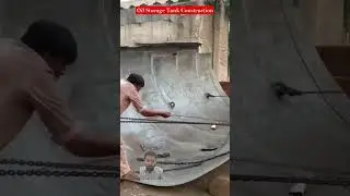 Oil Storage Tank Construction      #engineering #oiltank #chemicaltanker #construction #welding