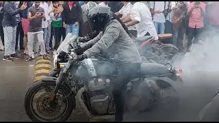 GT 650,RR310,JAWA Perak burnout in pune bike meetup