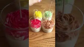 These Muselight peony - shaped candles in glass are 🔥