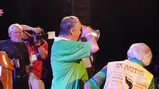 Bali Interhash 2016 'Down Down Drinking Competition'. Male Hashers.