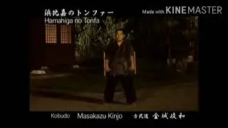 Hamahiga no tonfa(front).Masakazu Kinjo sensei.Ryukyu Kobudo Hozonkai.