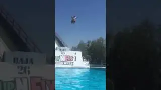 Funny Slip and Fly Water Ramp