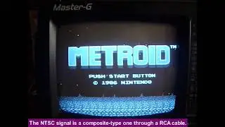 Famiclone connected to an old mini CRT TV