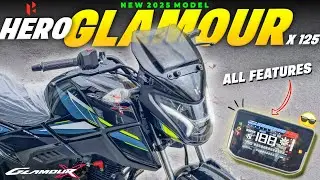 2025 Hero Glamour X 125 Display Review 🔥 - Full Features, Mileage & Real-Range