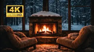Winter Cozy Fireplace ❄️ | No Ads | Calm & Relaxing Ambience