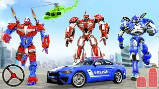 US Police Car Robot Driving - City Rescue Vehicles Drive | Android Gameplay #shorts