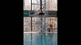 Climbing wall at Badezentrum Sindelfingen swimming pool