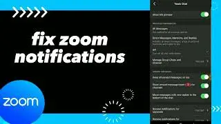 How To Fix  Zoom App Notifications