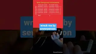 wreck me by sewerperson- Acoustic Guitar Tab #shorts